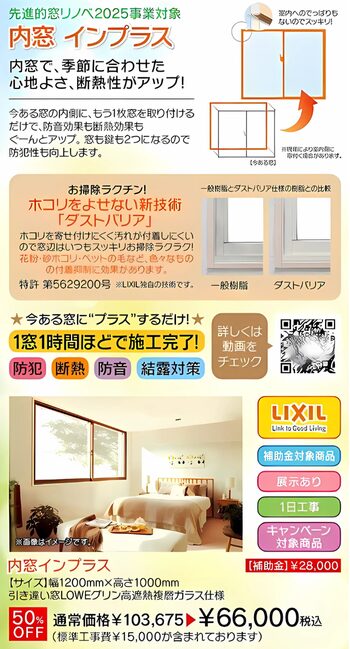 内窓、キャンペーン、断熱、補助金