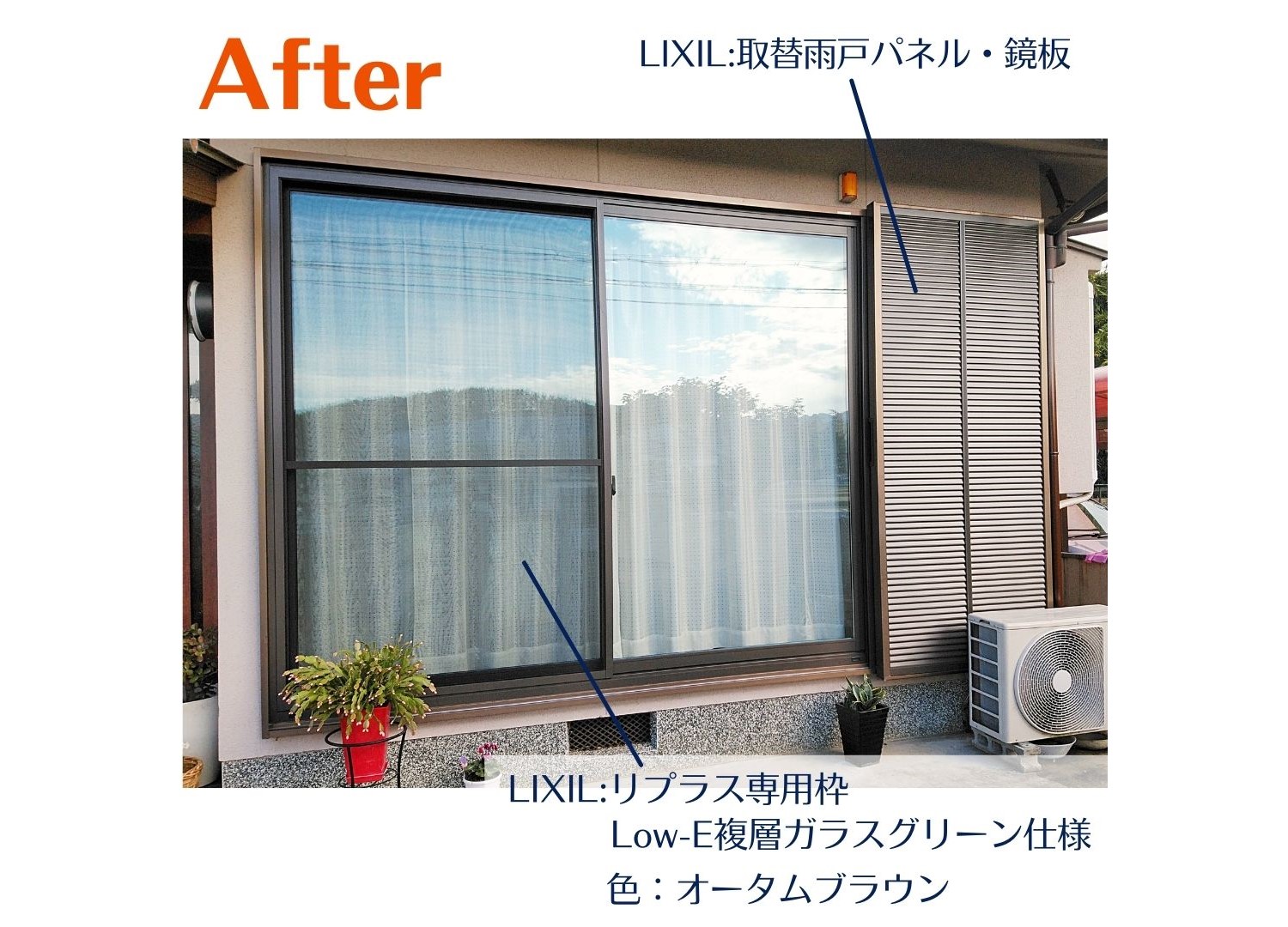 暑さ 寒さ対策に内窓以外の選択肢 外窓 ガラス取替 高取町 エクステリアの専門店エクステリア プロ